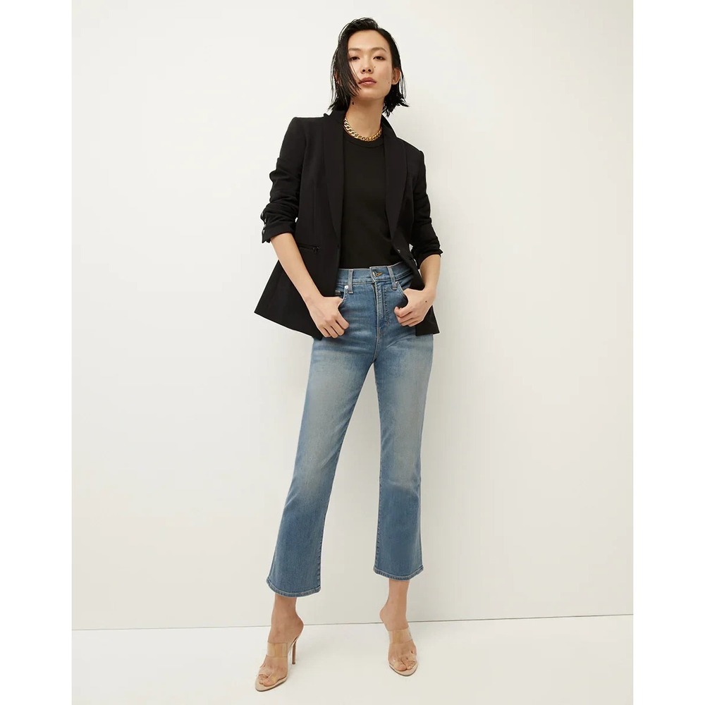 Veronica Beard Black Iconic Scuba Dickey Blazer Jacket Size 4